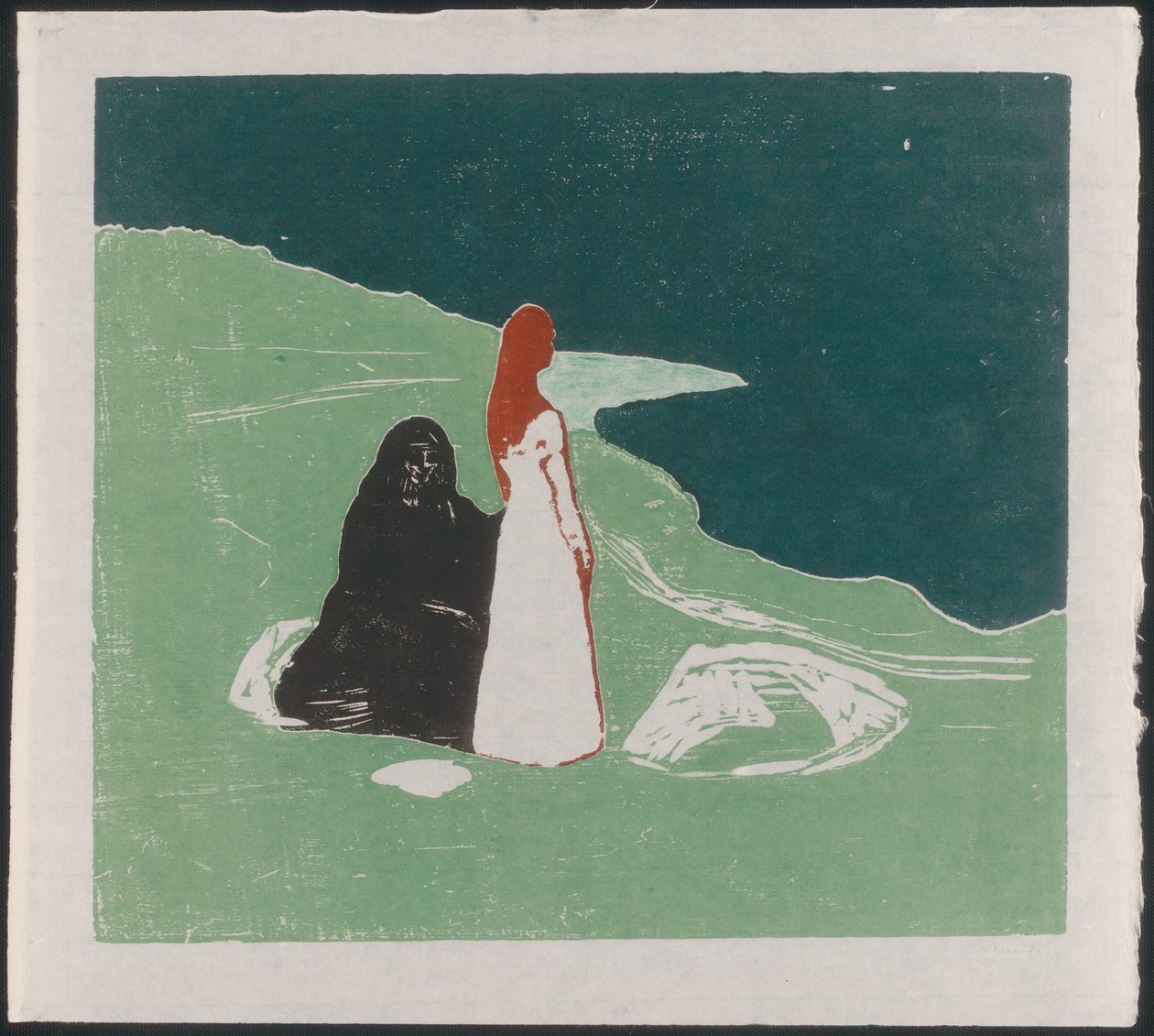 Kaksi naista rannalla tekijältä Edvard Munch