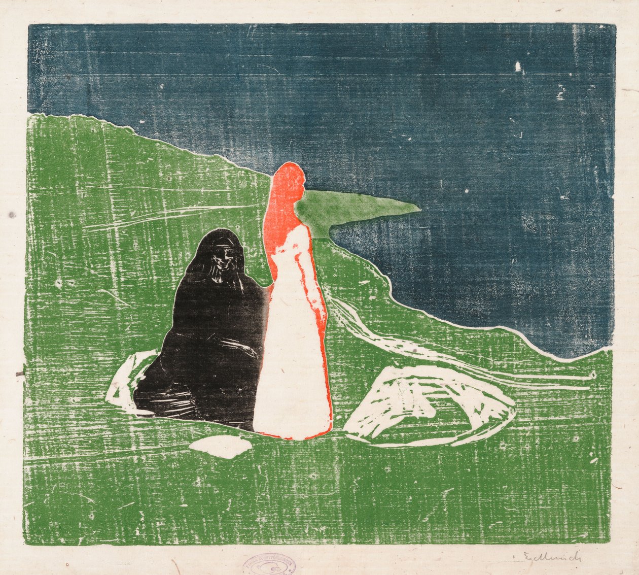 Kaksi naista rannalla; Naiset rannalla tekijältä Edvard Munch