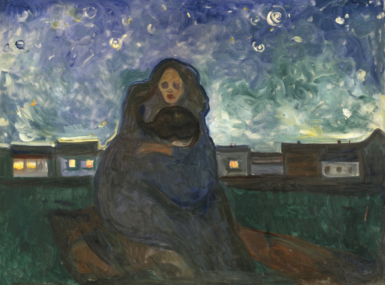 Tähtien alla, 1900-05 tekijältä Edvard Munch