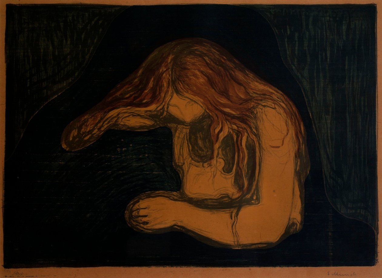 Vampyyri (Vampire II) tekijältä Edvard Munch