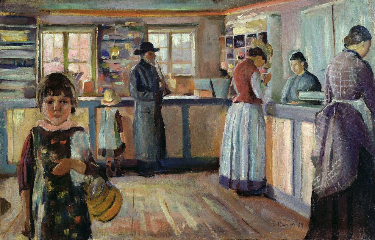 Vrengenin kyläkauppa tekijältä Edvard Munch