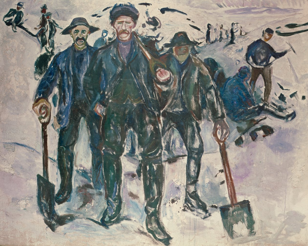 Wokerit lumessa tekijältä Edvard Munch
