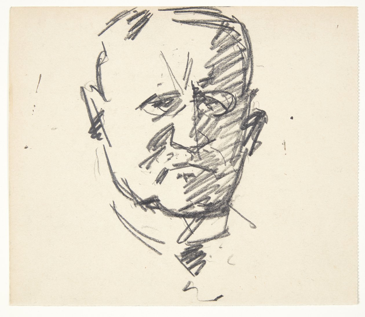 Tutkimus professorin muotokuvaa varten. Carl Lorentzen (1860-1932) tekijältä Edvard Weie