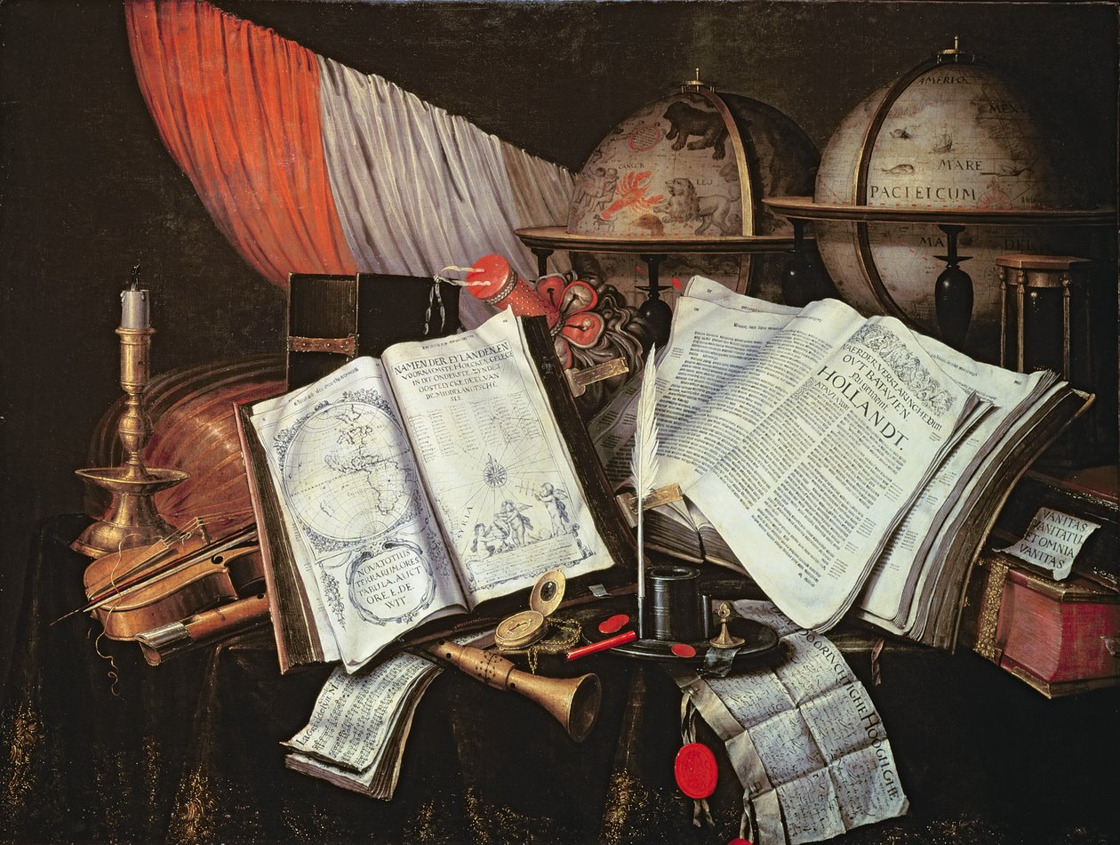 Vanitas (öljy) tekijältä Edwaert Colyer or Collier