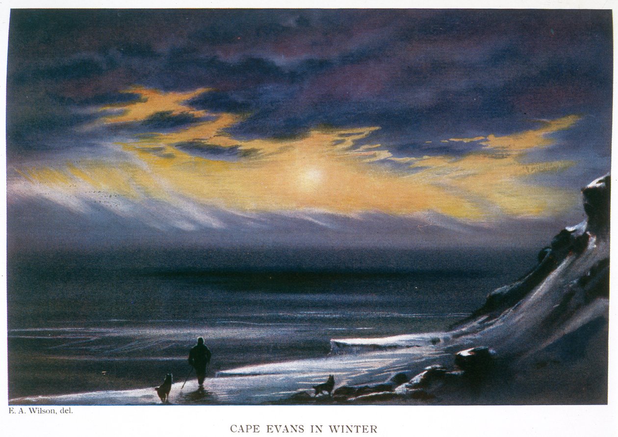 Cape Evans talvella tekijältä Edward Adrian Wilson