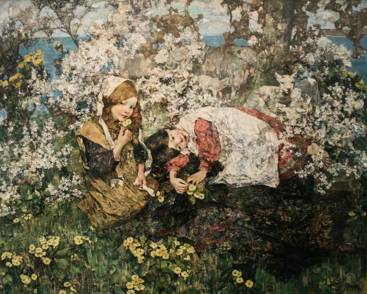 Idyl SpringnMagyarissa: Tavaszi idilln tekijältä Edward Atkinson Hornel