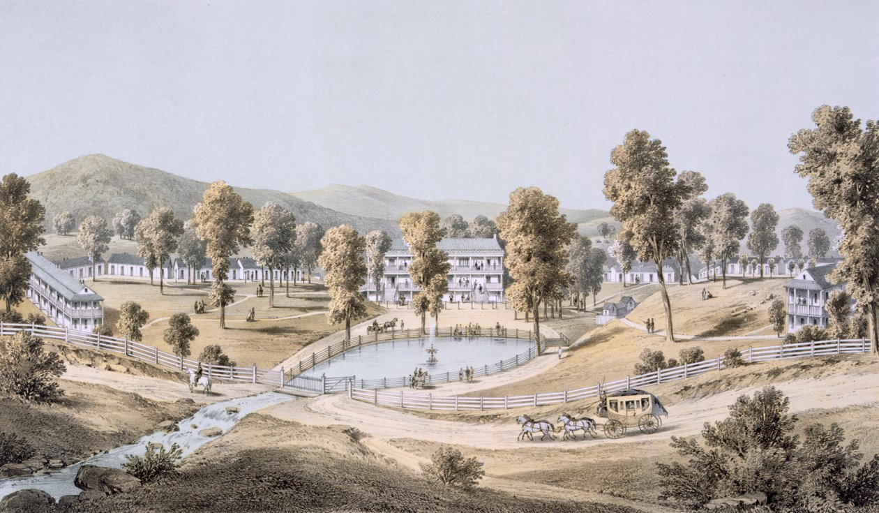 Yellow Sulphur Springs, Montgomeryn piirikunta, 1858 tekijältä Edward Beyer