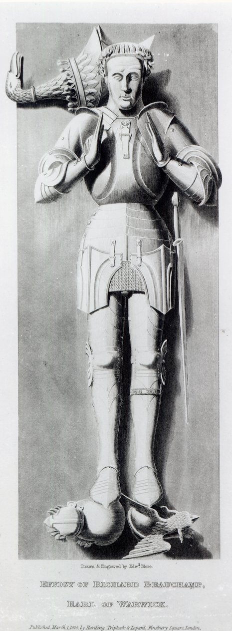 Richard Beauchampin, Warwickin jaarlin (1382-1439) kuva, julkaissut Harding, Triphook ja Lepard, 1825 tekijältä Edward Blore