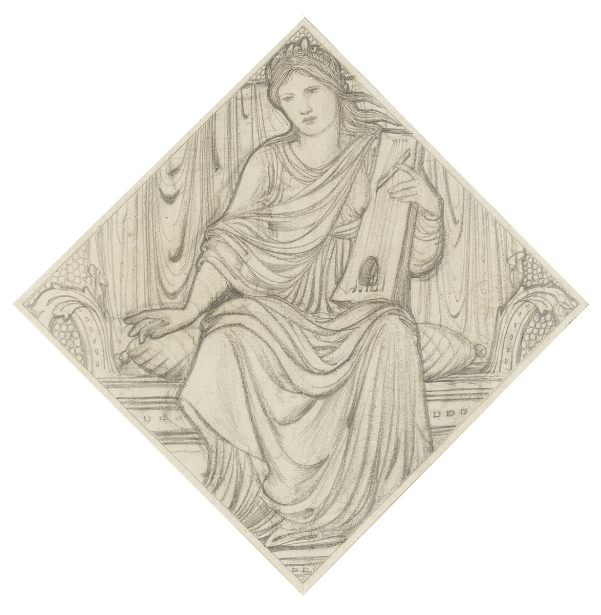 Nainen lyyrällä tekijältä Edward Burne Jones