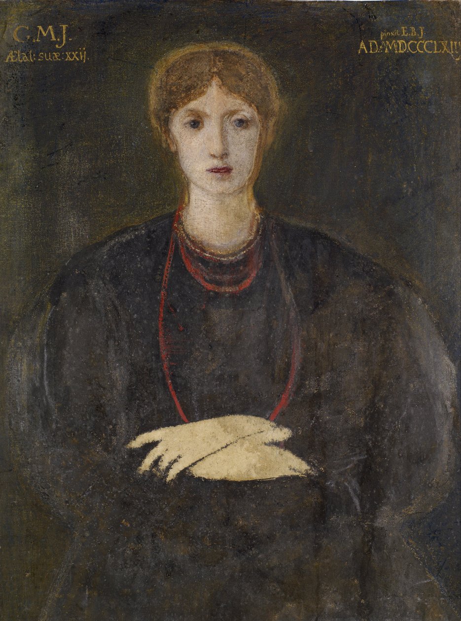 Georgiana Burne-Jonesin (1840-1920) muotokuva tekijältä Edward Burne Jones