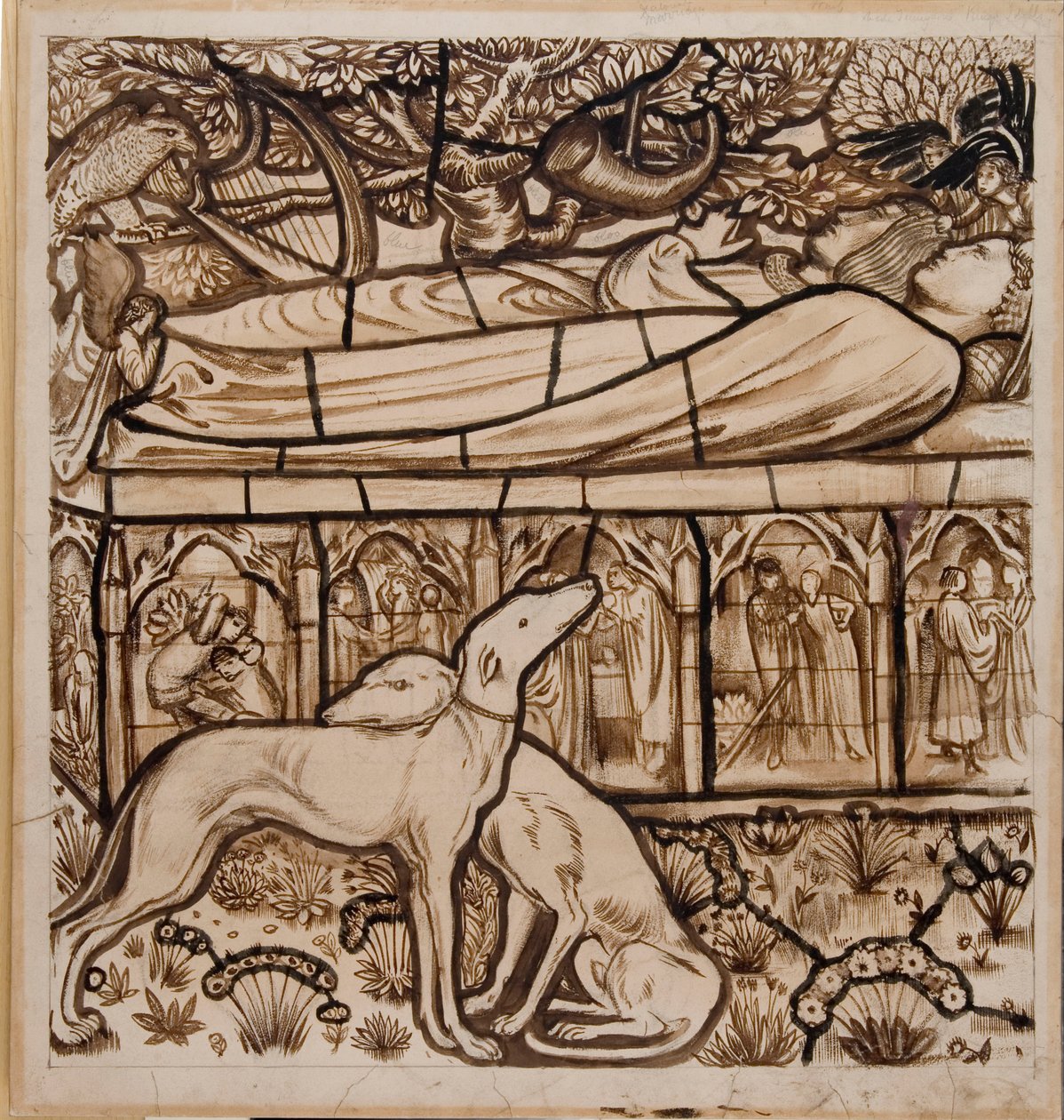 Tristramin ja Iseultin hauta tekijältä Edward Burne Jones