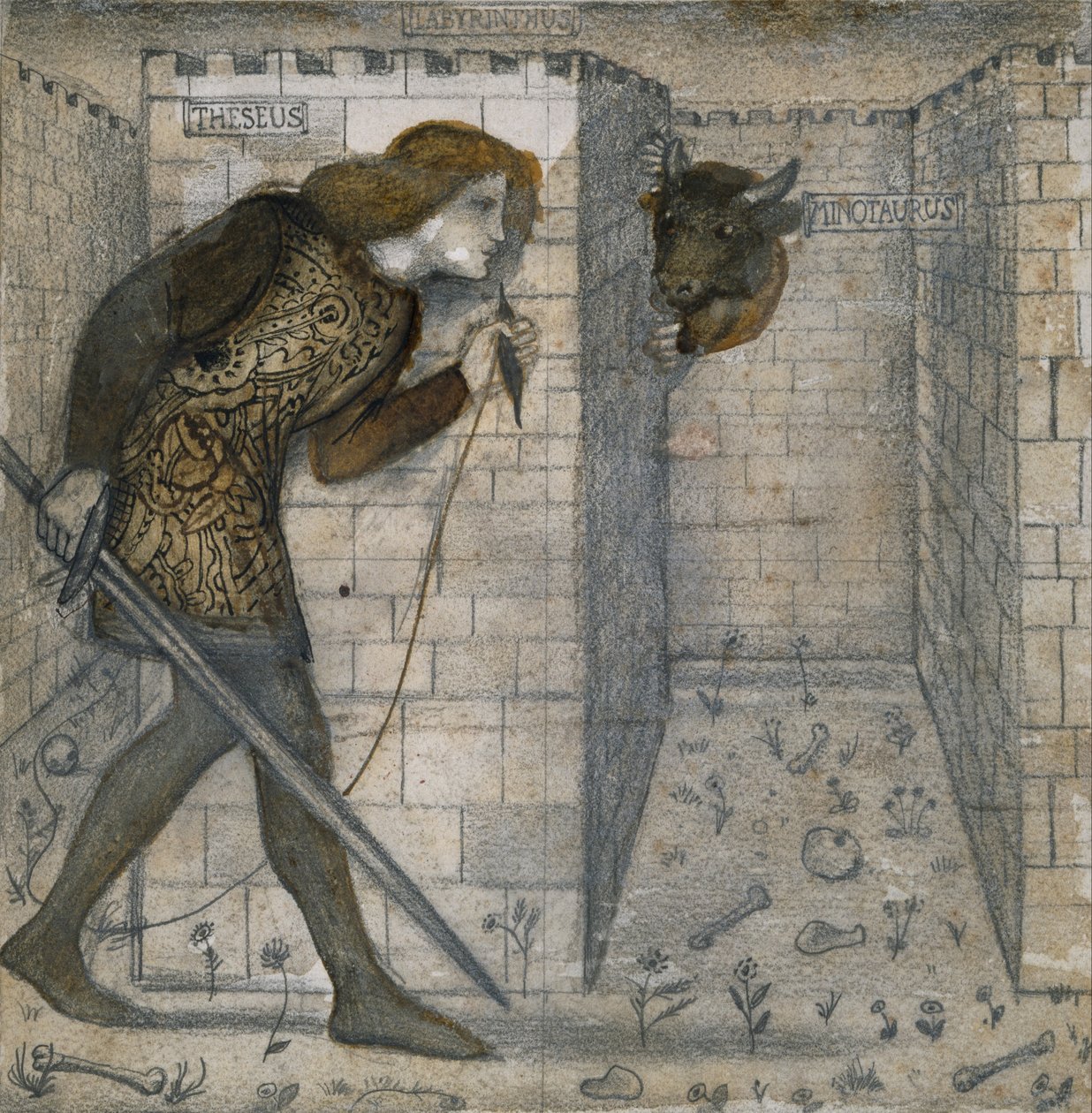 Laattojen suunnittelu tekijältä Edward Burne Jones