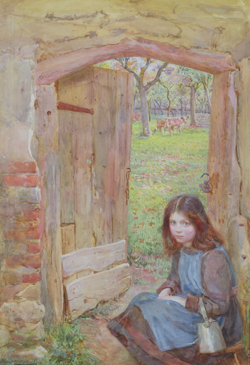 Orchard Gatessa, 1903 (wc ja vartaloväri paperilla) tekijältä Edward Clegg Wilkinson
