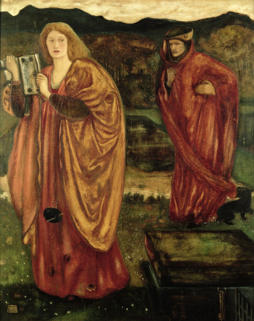Merlin ja Nimue elokuvasta "Morte d