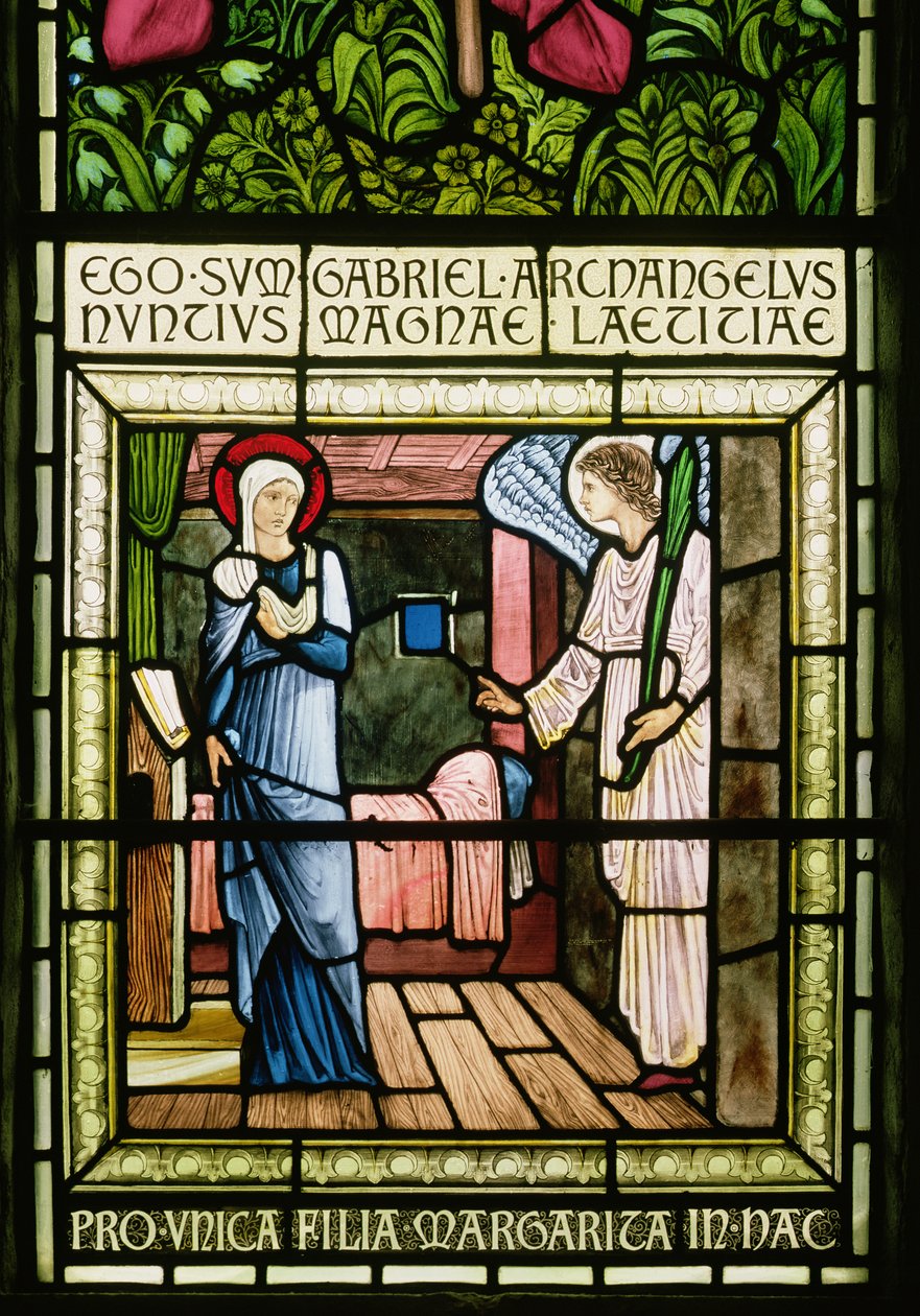 Ilmestys (lasimaalaukset) tekijältä Edward Burne Jones