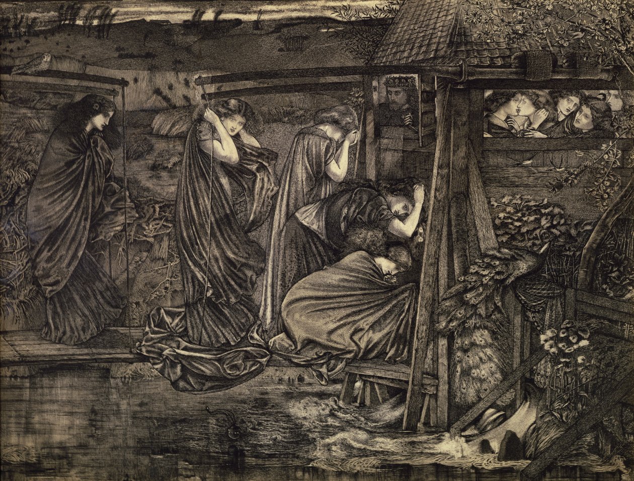 Viisaat ja tyhmät neitsyet tekijältä Edward Burne Jones