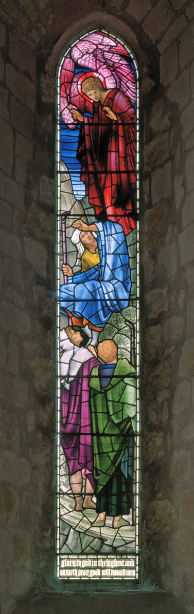 Ilmoitus paimenille, 1890 tekijältä Edward Burne Jones