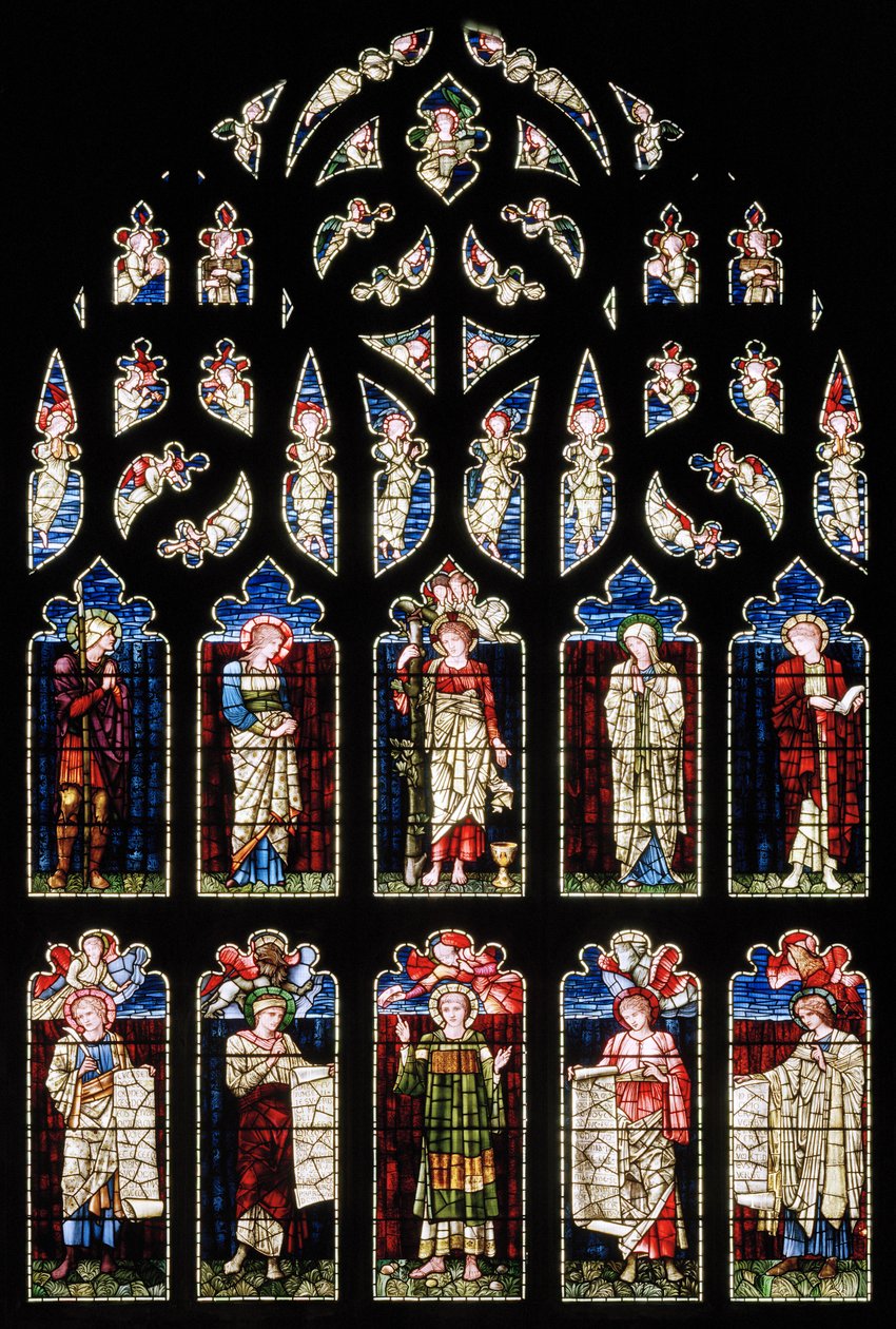 Ashton Under Lyne, Albion Congregational Church, Morris & Co., Edward Burne-Jones, South Transept, 1896 tekijältä Edward Burne Jones