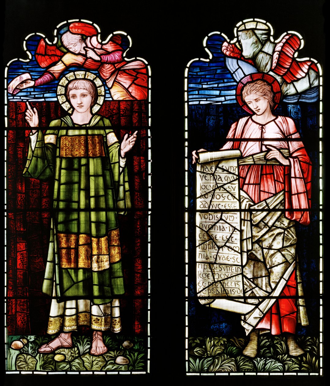 Ashton Under Lyne, Albion Congregational Church, Morris & Co., Edward Burne-Jones, St Stephen & St Luke, 1896 tekijältä Edward Burne Jones