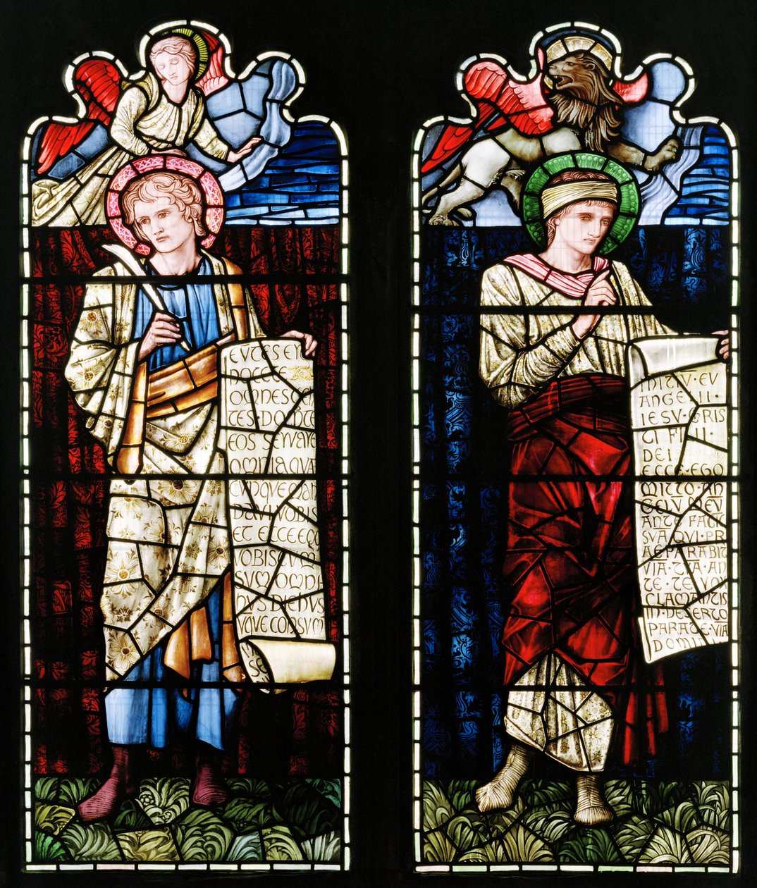 Ashton Under Lyne, Albion Congregational Church, Morris & Co., Edward Burne-Jones, St John, 1896finn tekijältä Edward Burne Jones