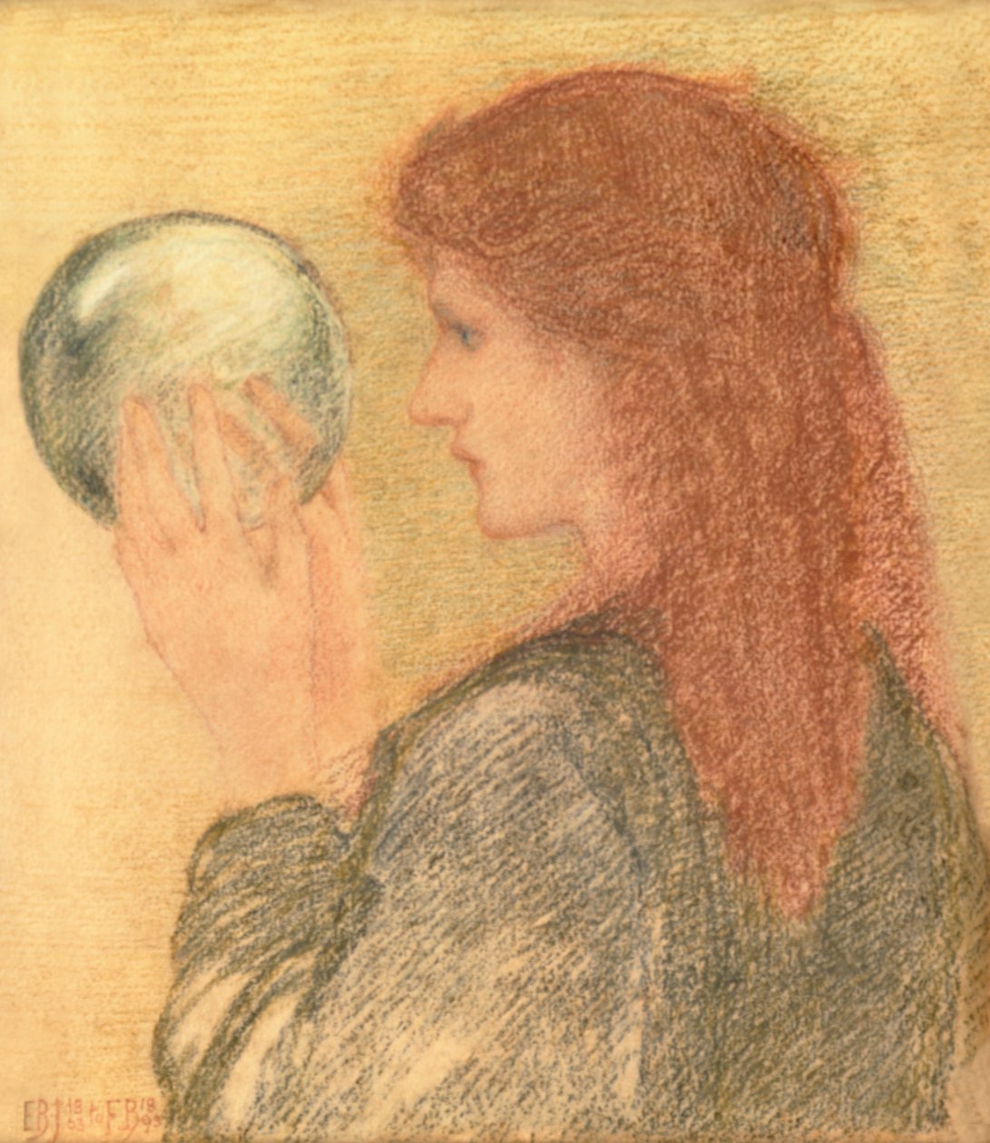 Astrologia, 1893 (pastel on paper) tekijältä Edward Burne Jones