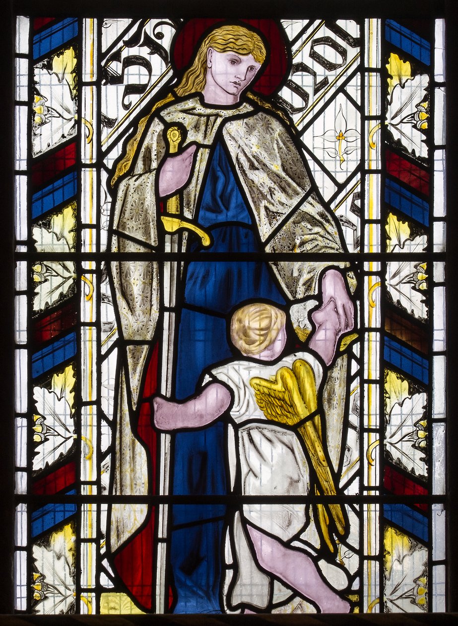 Cambridge, All Saints, Morris Marshall & Faulkner & Co, Edward Burne-Jones, St Dorothy, 1866 tekijältä Edward Burne Jones