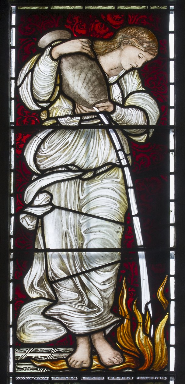 Cambridge, Jesus College Chapel, Morris & Co., Edward Burne-Jones, Temperance, 1875 tekijältä Edward Burne Jones