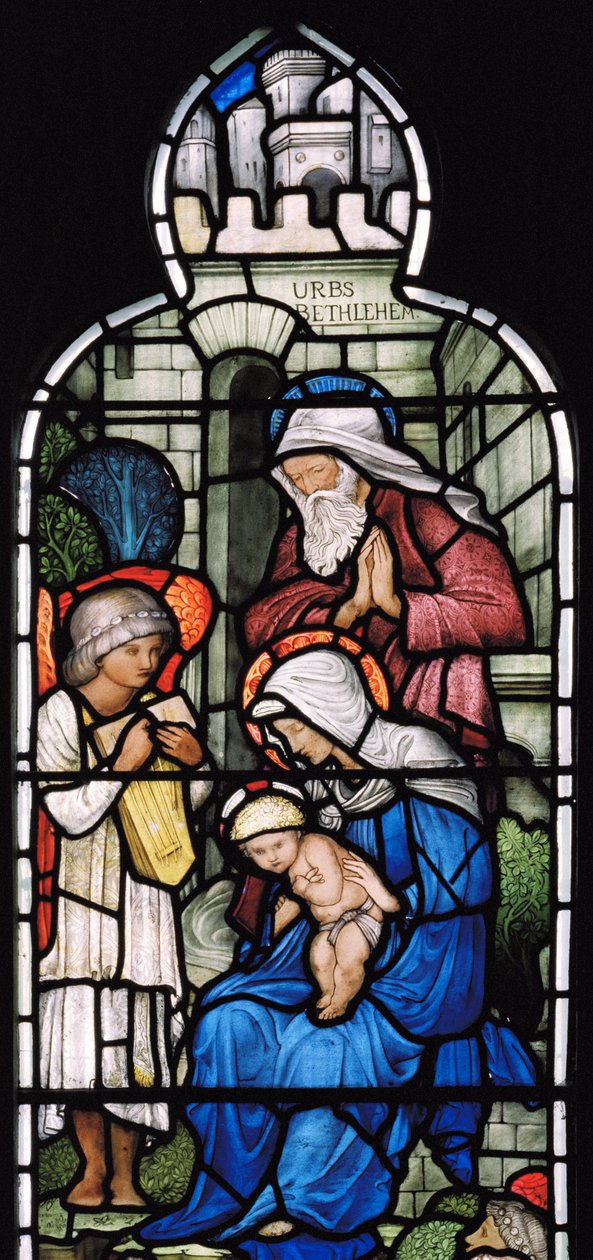 Musikaalienkeli, syntymä, 1876 tekijältä Edward Burne Jones