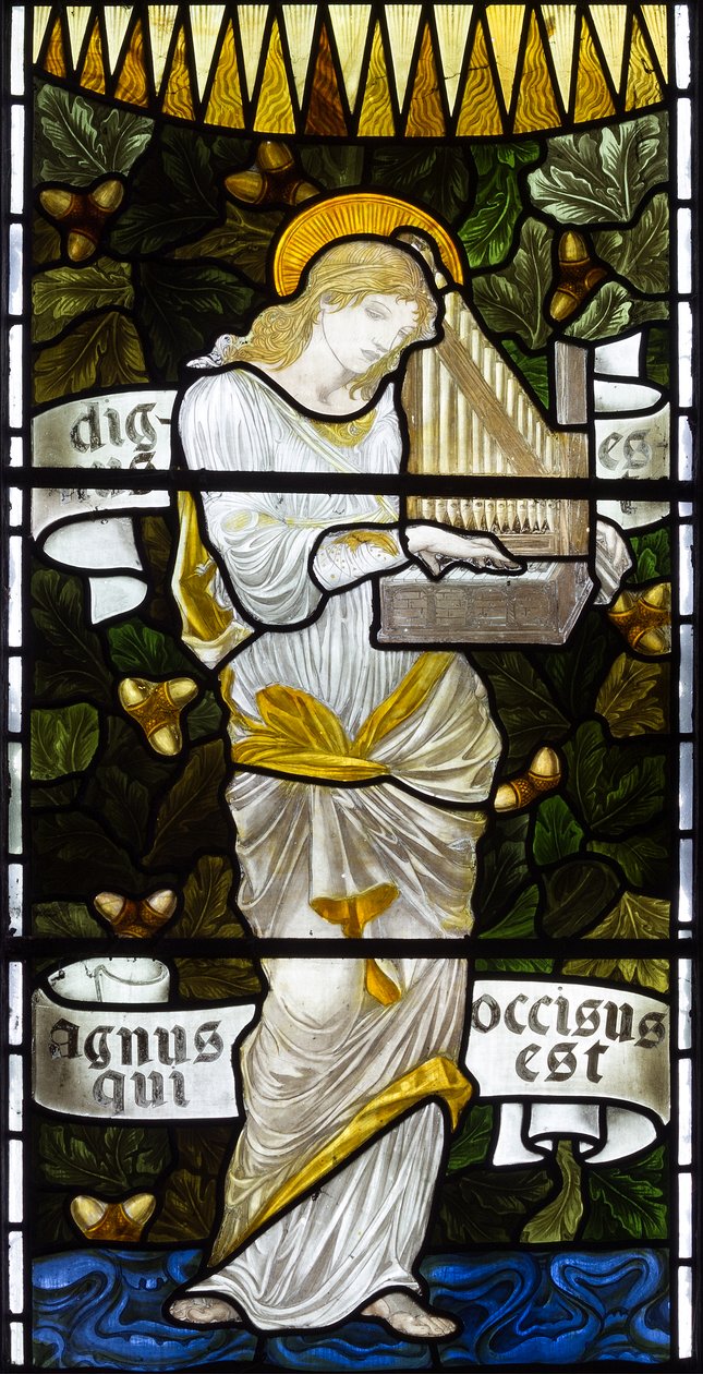 Pyhä Cecilia, 1879 tekijältä Edward Burne Jones