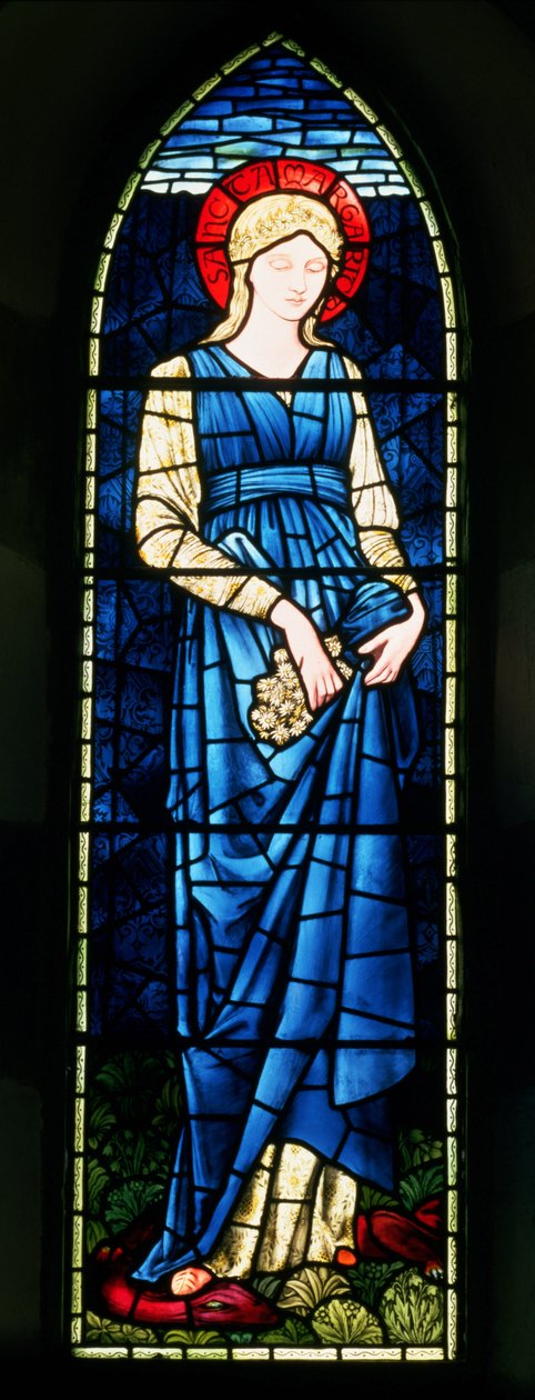 St. Margaret (lasimaalaus) tekijältä Edward Burne Jones