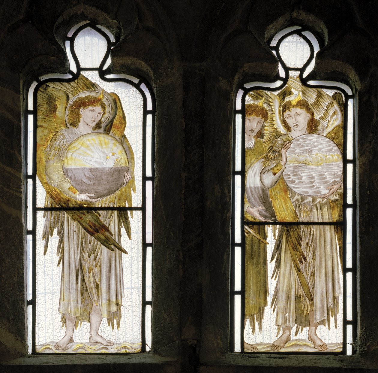 Luomisen päivät, yksityiskohta, 1870 tekijältä Edward Burne Jones