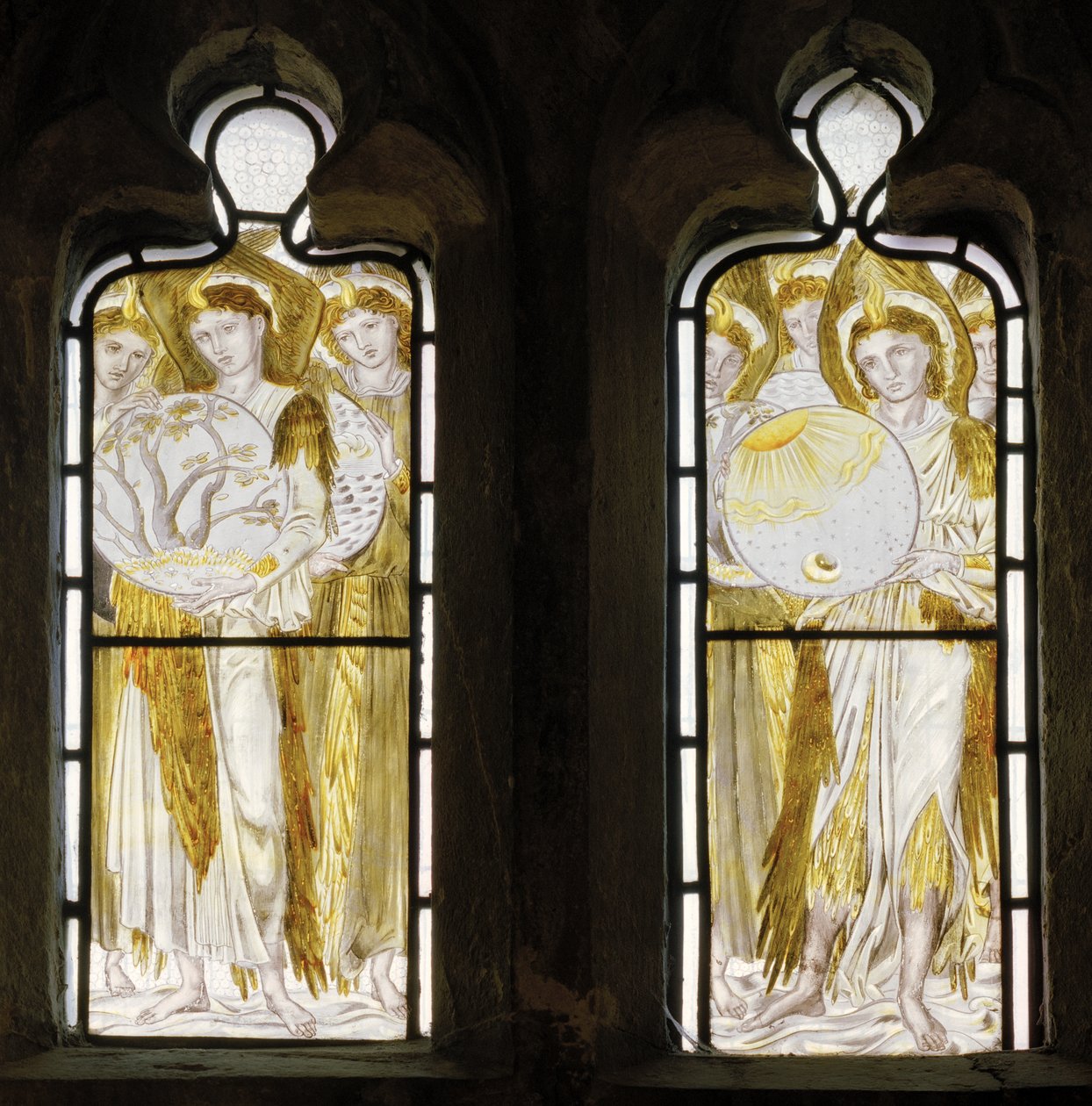The Days Of Creation -yksityiskohta, 1870 tekijältä Edward Burne Jones
