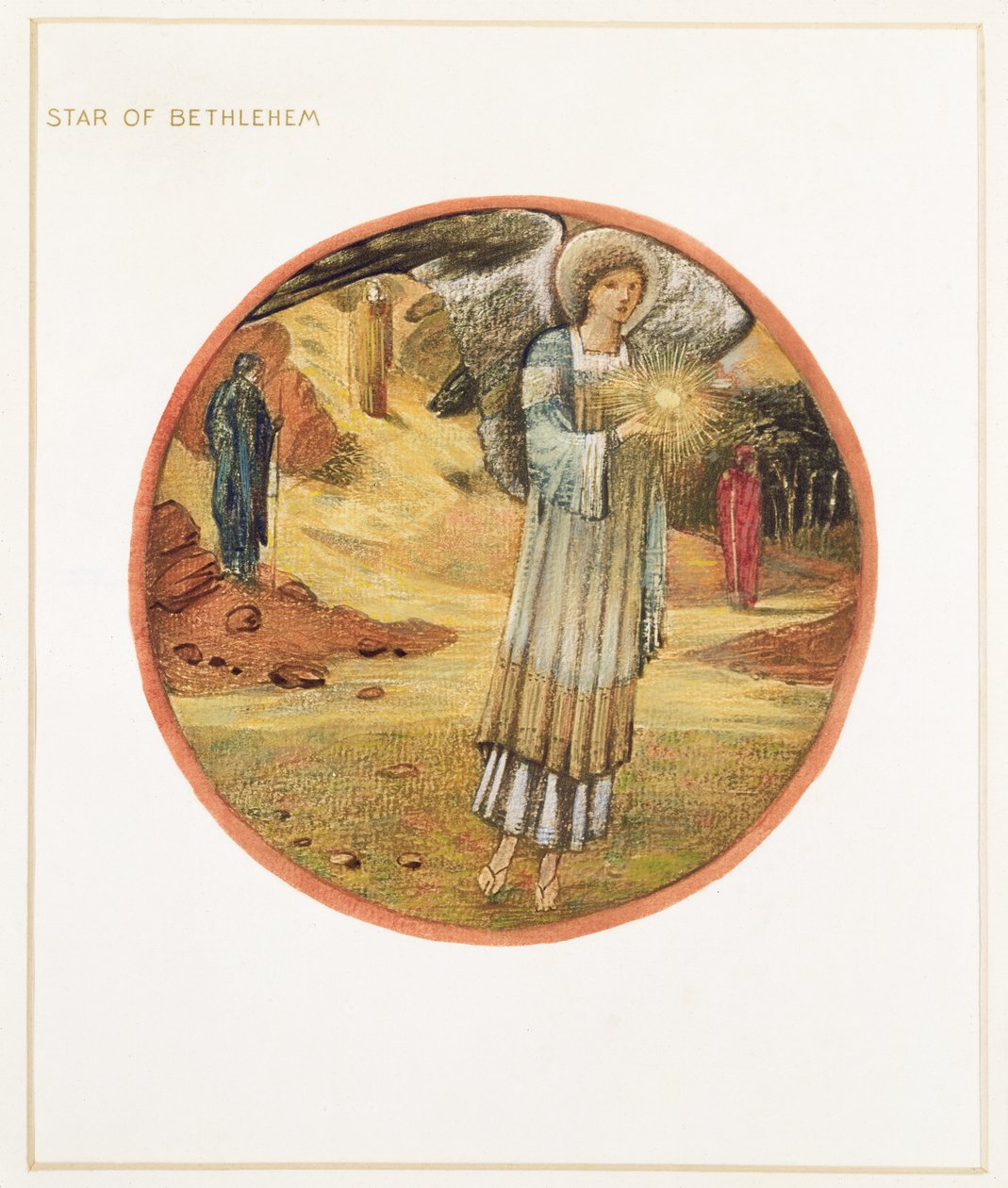 Kukkakirja: WW. Betlehemin tähti, 1905 (litografia ja guassi paperille). tekijältä Edward Burne Jones