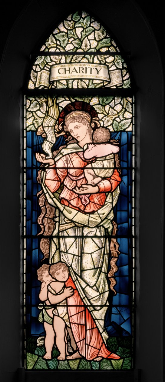 Birmingham, Ward End, St Margaret, Morris & Co., Edward Burne-Jones, John Henry Dearle (1859-1932), hyväntekeväisyys, 1902. tekijältä Edward Coley and Dearle Burne Jones