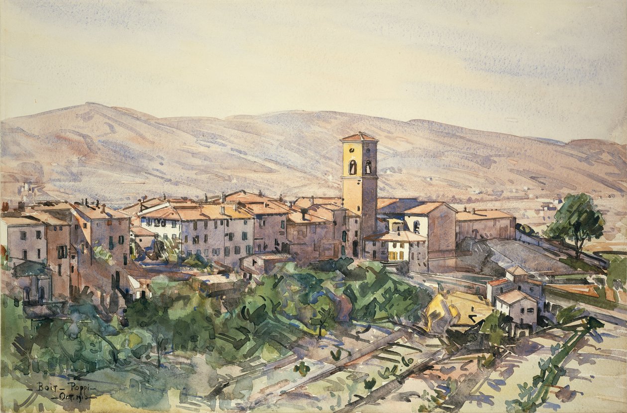 Poppi Casentinossa, Toscana tekijältä Edward Darley Boit