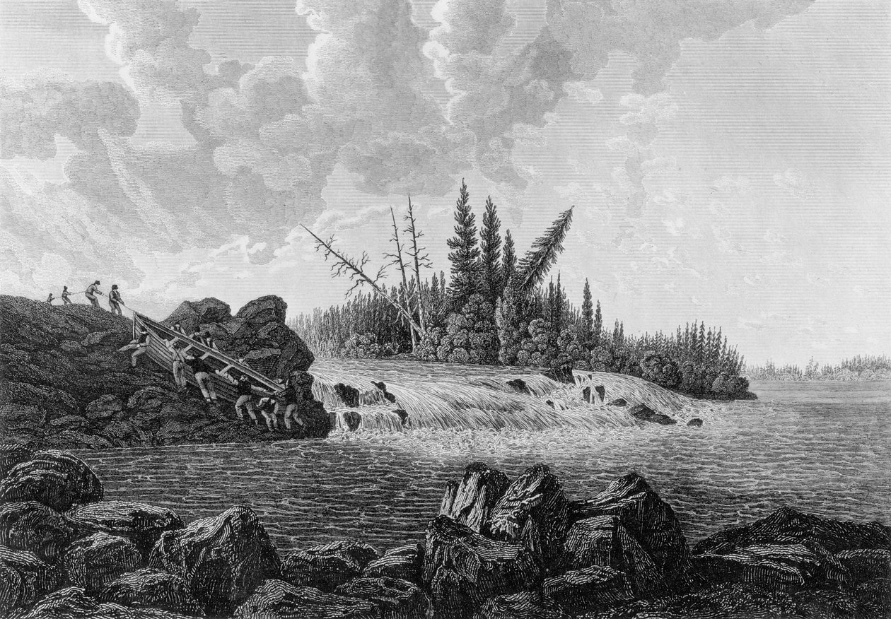 Taimenen putoaminen, 1819 tekijältä Edward Francis Finden