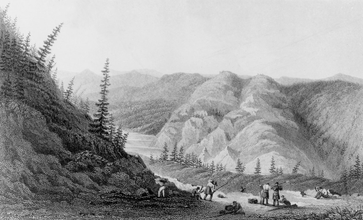 Näkymä karuille maille, 1826 tekijältä Edward Francis Finden