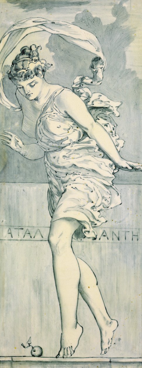 Atalanta, n. 1866 (keraaminen) (pari numeroon 368311) tekijältä Edward John Poynter