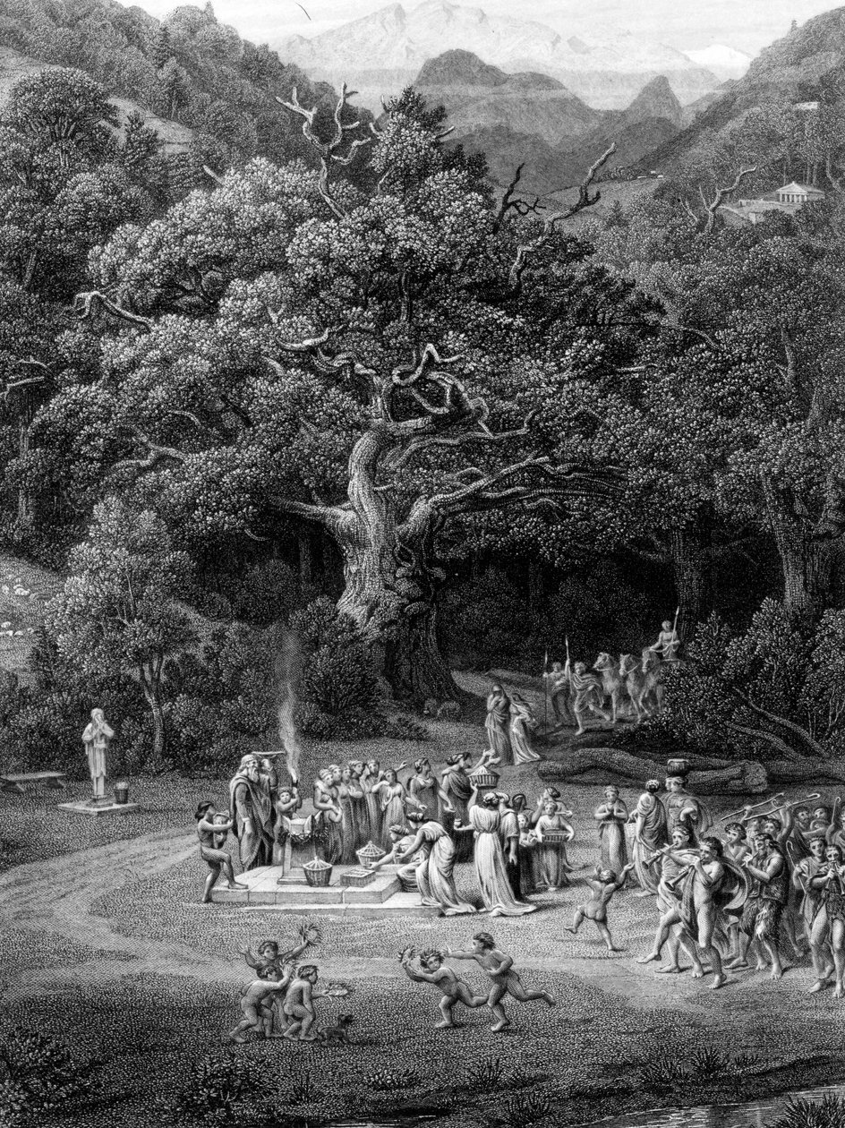 Kuvitus John Keatsin runoon "Endymion", kaiverrettu F. Joubert, 1872 tekijältä Edward John Poynter