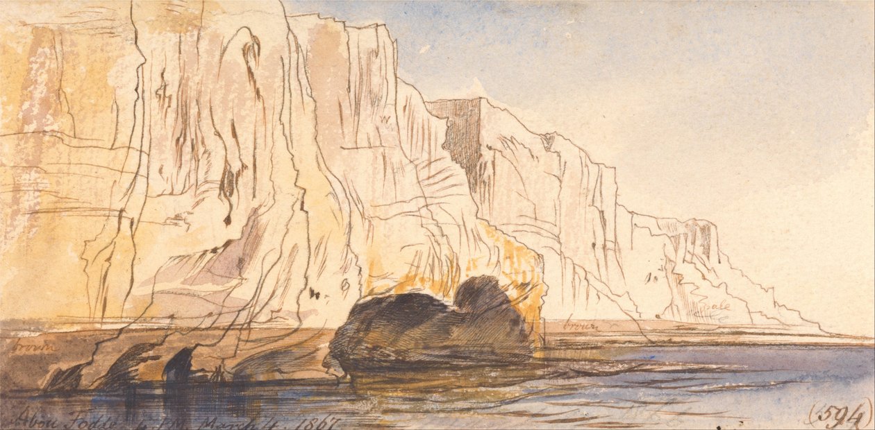 Abu Fodde, 16.00, 4. maaliskuuta 1867 (594) tekijältä Edward Lear