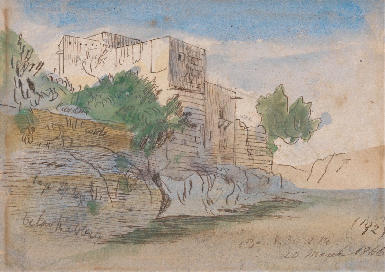 Alla Rabat, Malta tekijältä Edward Lear