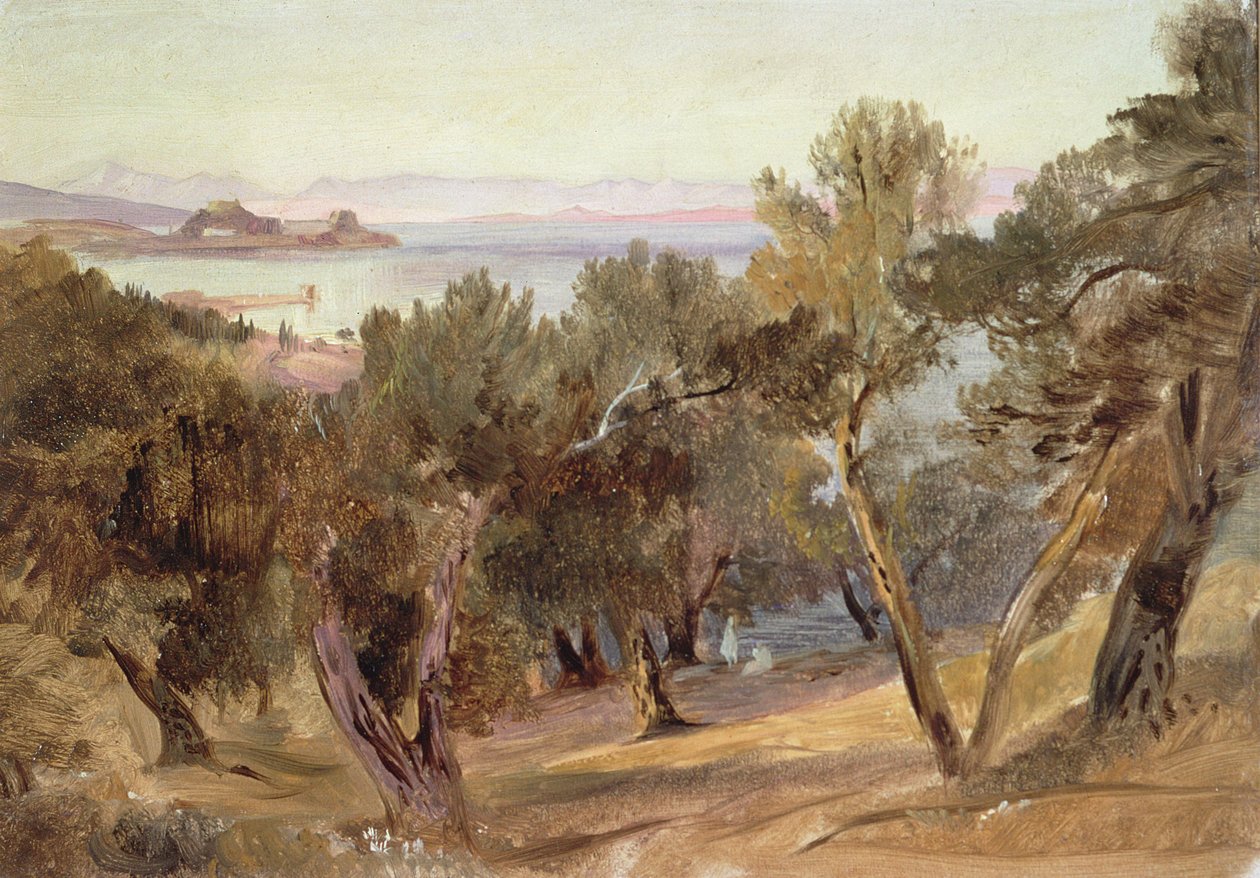 Korfu, 1800-luku tekijältä Edward Lear