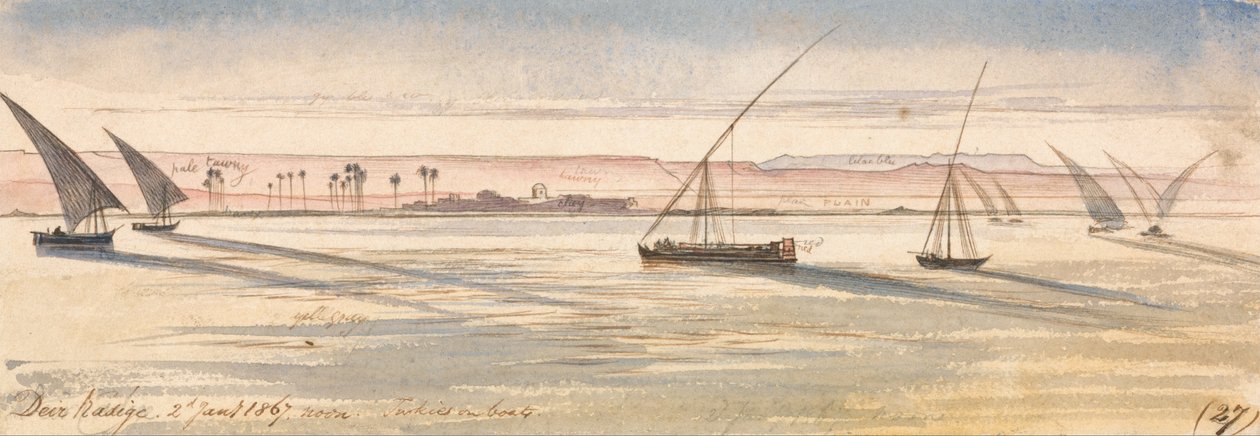 Deyr woods, keskipäivä, tammikuu ೨, ೧೮೬೭ (೨೭) tekijältä Edward Lear