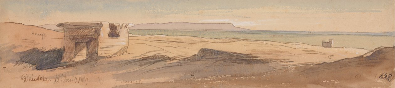 Dendera, 15. tammikuuta 1867 (158) tekijältä Edward Lear