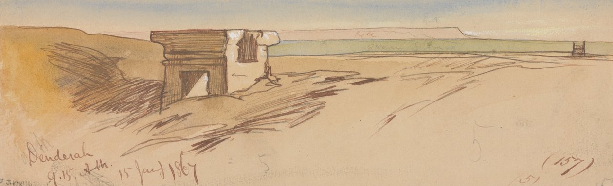 Dendera, 9. – 15. Tammikuuta 1867 (157) tekijältä Edward Lear