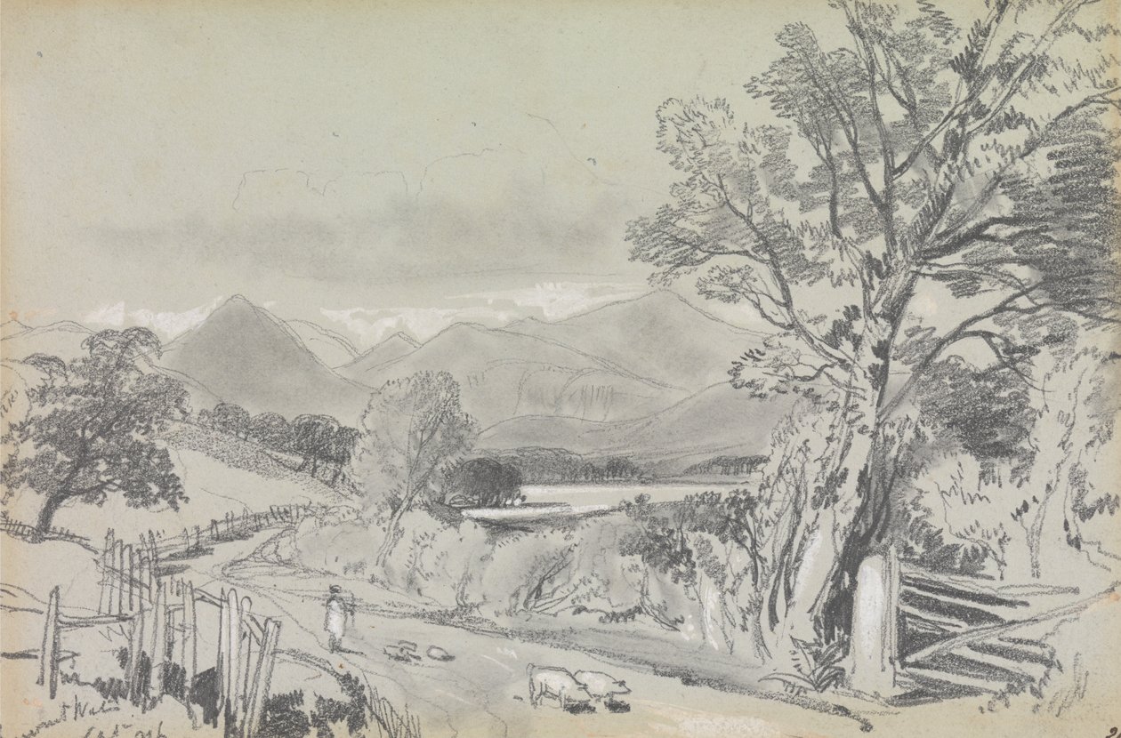 Derwentwater, syyskuu 1836 tekijältä Edward Lear