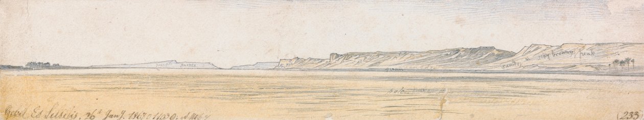 Gebel Es Silsilis tekijältä Edward Lear