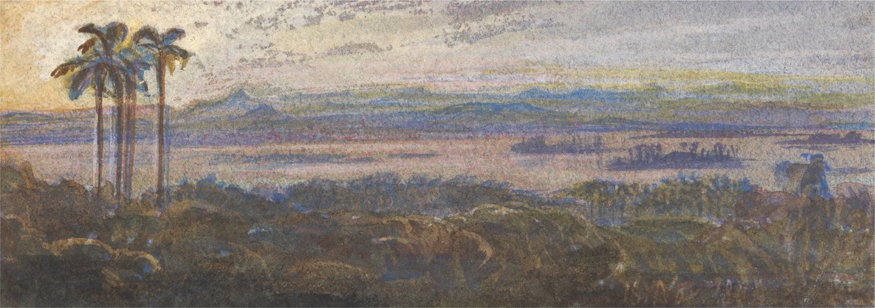 Intian joen maisema tekijältä Edward Lear