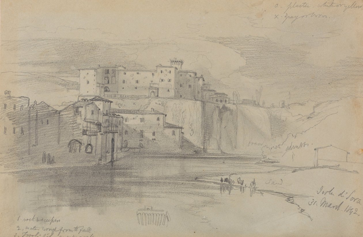 Soran saari, 31. maaliskuuta 1842 tekijältä Edward Lear