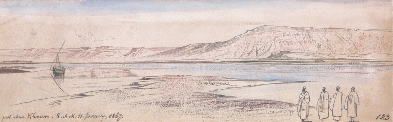 Hieman Ekhmimin yläpuolella tekijältä Edward Lear